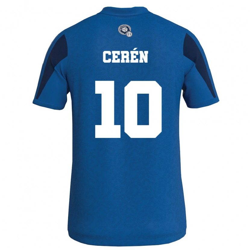 Danxen Kid El Salvador Brenda Cerén #10 Blue Navy Home Jersey 26-28 T-Shirt