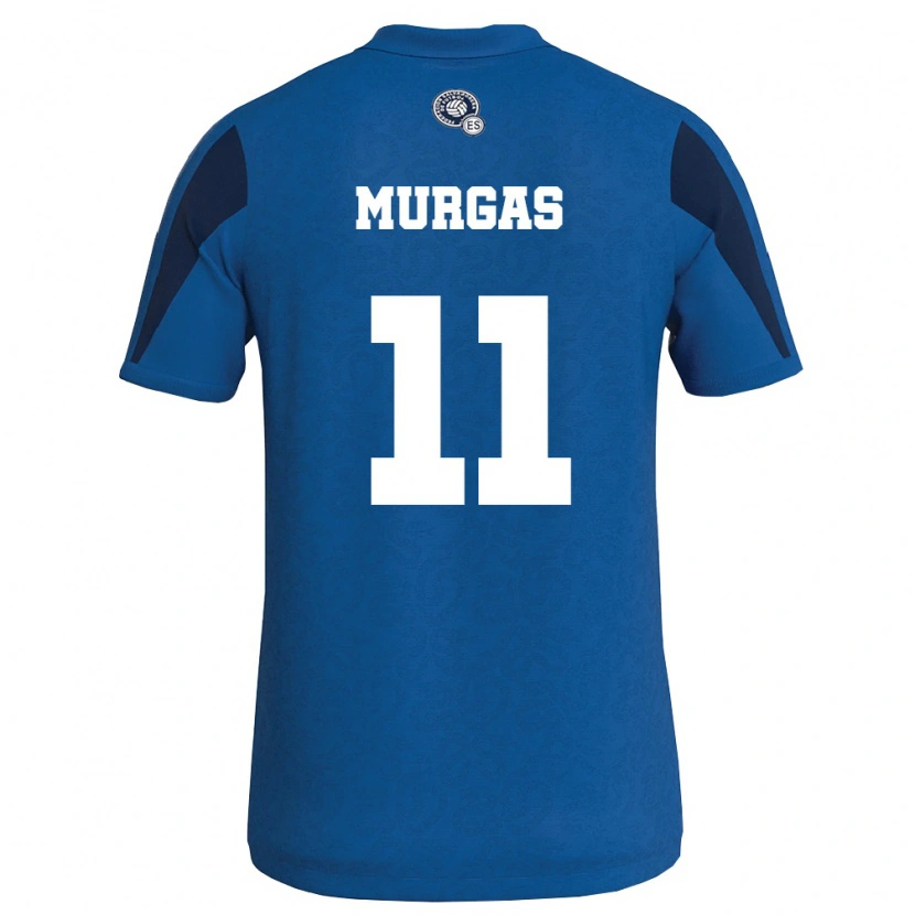 Danxen Kid El Salvador Byron Murgas #11 Blue Navy Home Jersey 26-28 T-Shirt