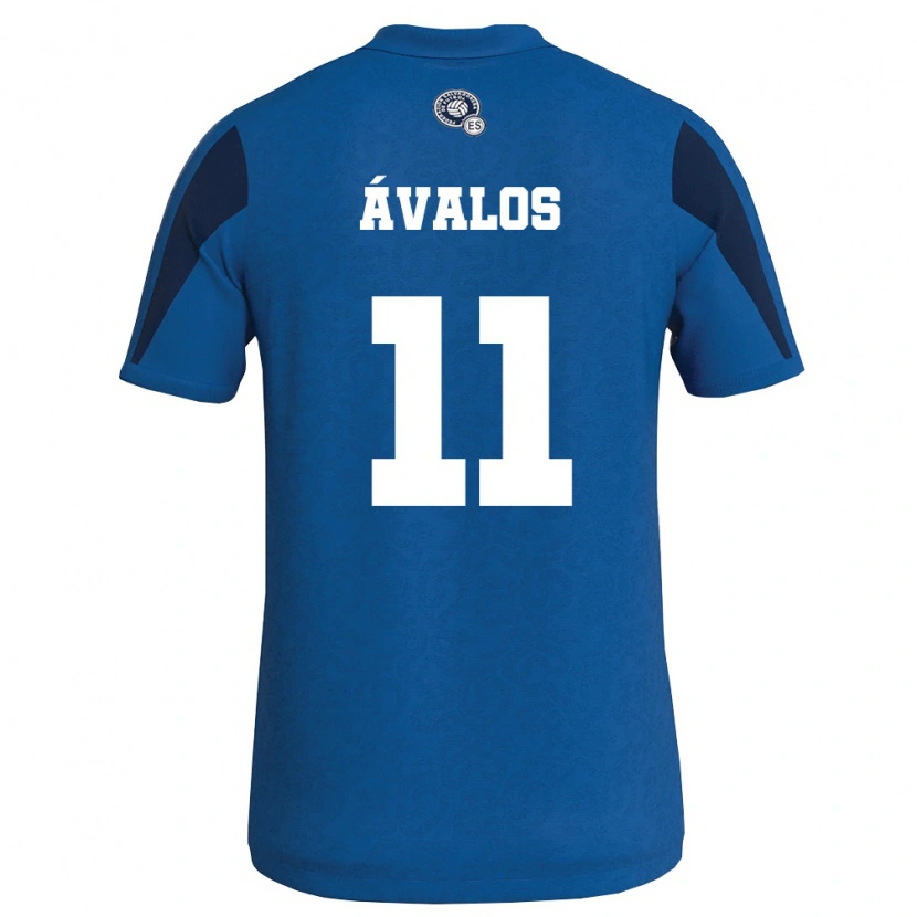 Danxen Kid El Salvador Raúl Ávalos #11 Blue Navy Home Jersey 26-28 T-Shirt