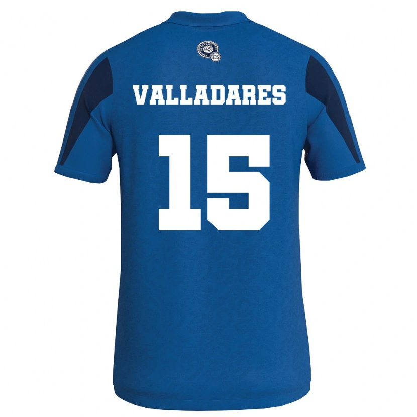 Danxen Kid El Salvador Jefferson Valladares #15 Blue Navy Home Jersey 26-28 T-Shirt
