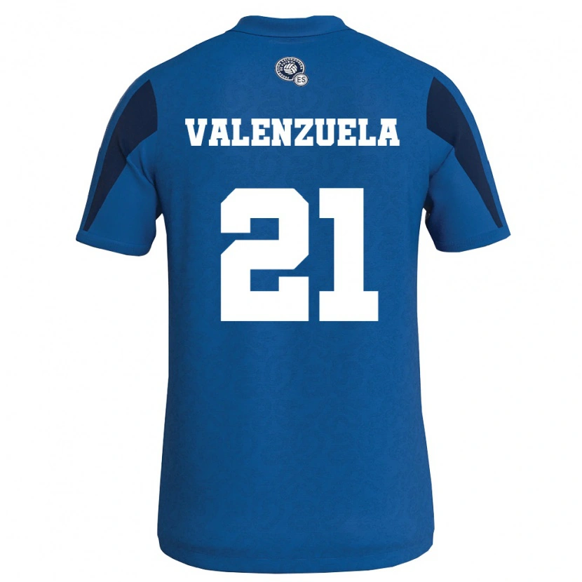 Danxen Kid El Salvador Ana Valenzuela #21 Blue Navy Home Jersey 26-28 T-Shirt