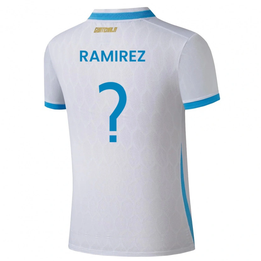 Danxen Kid Guatemala Nelson Ramirez #0 White Sky Blue Gold Home Jersey 26-28 T-Shirt