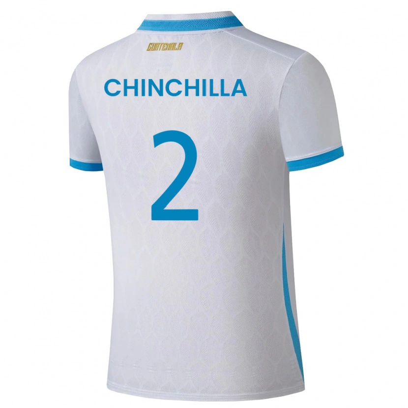 Danxen Kid Guatemala Nicolás Chinchilla #2 White Sky Blue Gold Home Jersey 26-28 T-Shirt