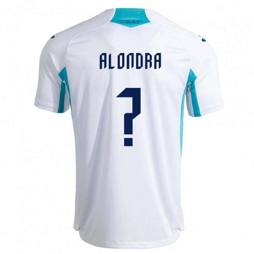 Danxen Kid Honduras Alondra Aguilar #0 White Blue Sky Blue Home Jersey 26-28 T-Shirt