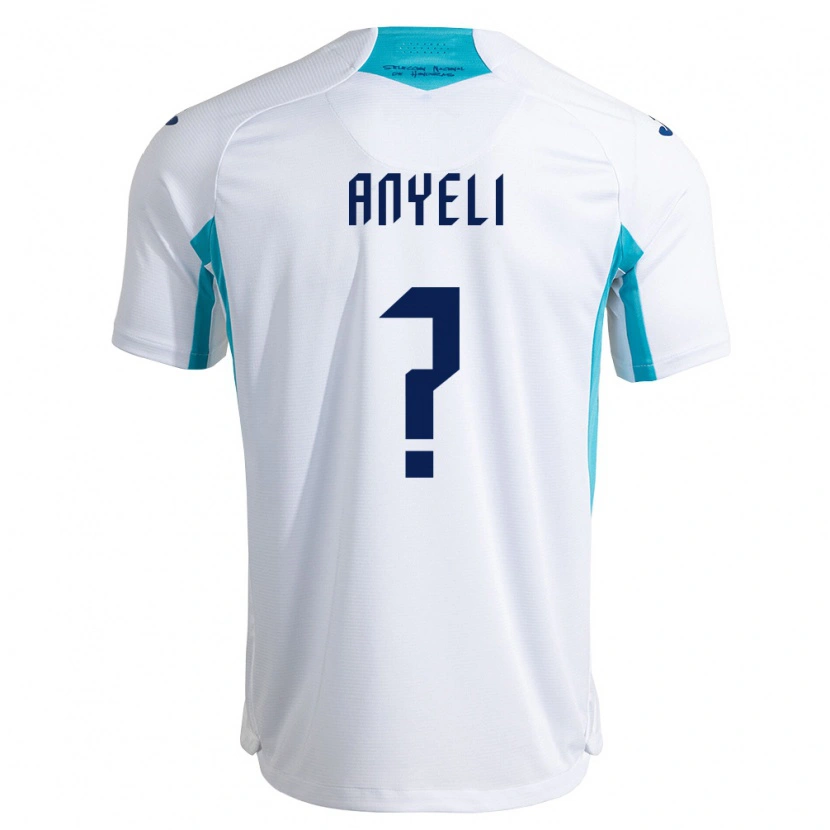 Danxen Kid Honduras Anyeli Rodriguez #0 White Blue Sky Blue Home Jersey 26-28 T-Shirt