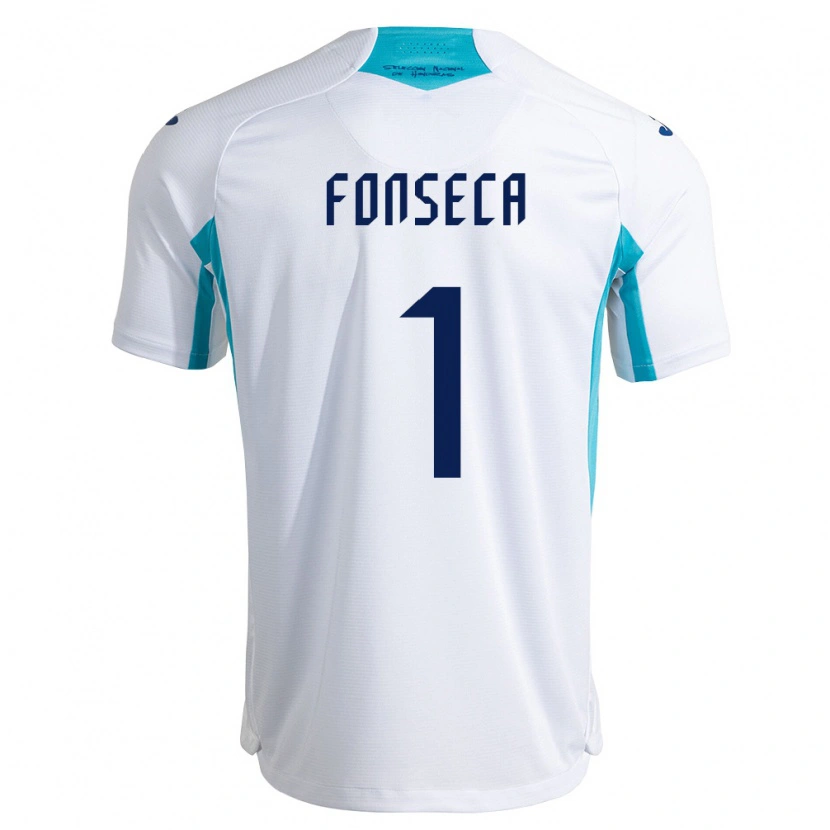 Danxen Kid Honduras Harold Fonseca #1 White Blue Sky Blue Home Jersey 26-28 T-Shirt