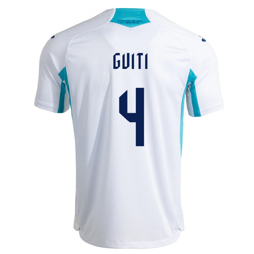 Danxen Kid Honduras Jefferson Guiti #4 White Blue Sky Blue Home Jersey 26-28 T-Shirt