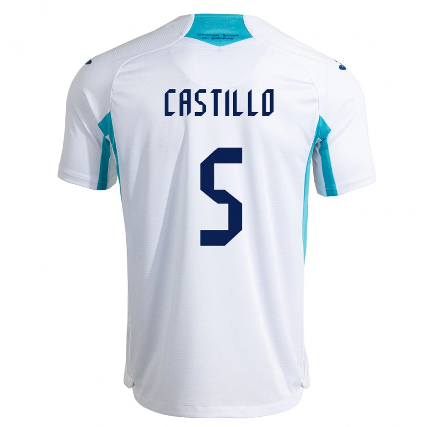 Danxen Kid Honduras Jeferson Castillo #5 White Blue Sky Blue Home Jersey 26-28 T-Shirt