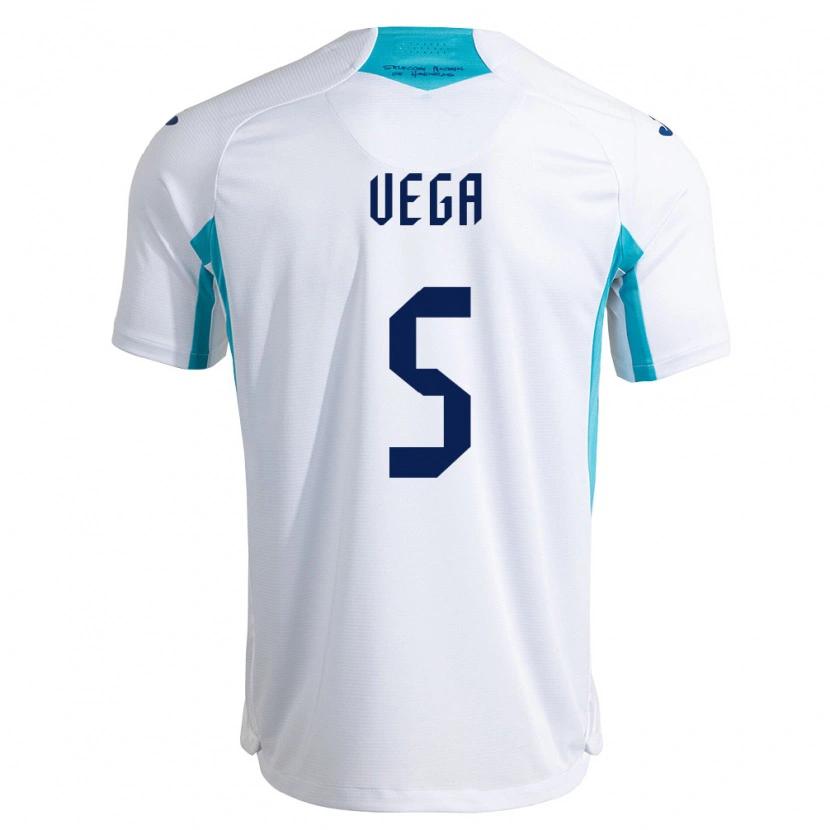 Danxen Kid Honduras Luis Vega #5 White Blue Sky Blue Home Jersey 26-28 T-Shirt
