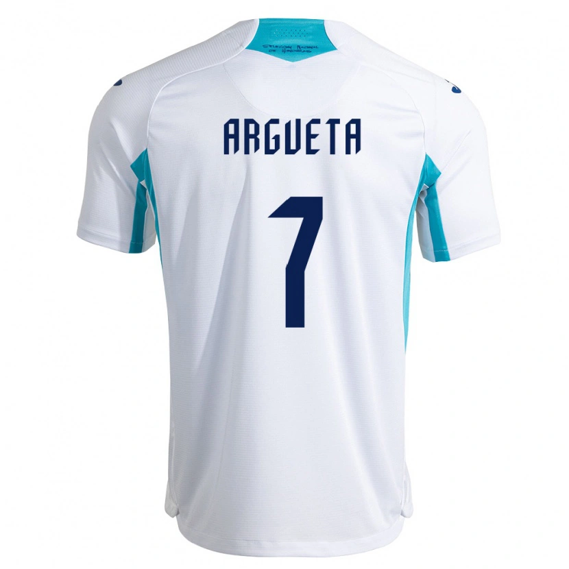 Danxen Kid Honduras Jonathan Argueta #7 White Blue Sky Blue Home Jersey 26-28 T-Shirt