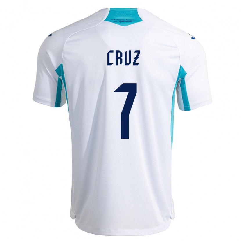 Danxen Kid Honduras Nixon Cruz #7 White Blue Sky Blue Home Jersey 26-28 T-Shirt