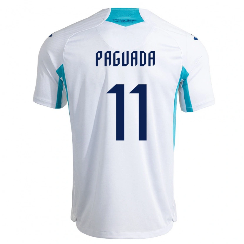Danxen Kid Honduras Didier Paguada #11 White Blue Sky Blue Home Jersey 26-28 T-Shirt