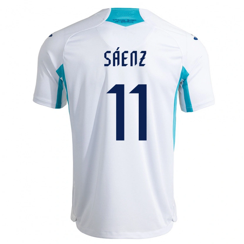 Danxen Kid Honduras Bryan Sáenz #11 White Blue Sky Blue Home Jersey 26-28 T-Shirt