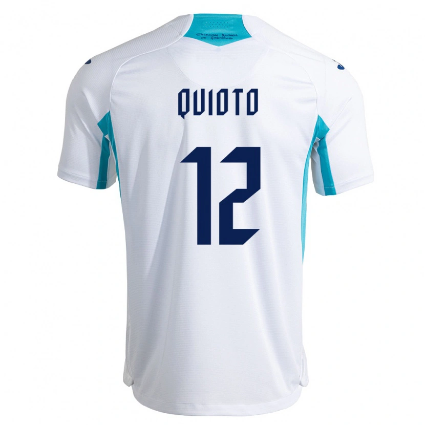 Danxen Kid Honduras Romell Quioto #12 White Blue Sky Blue Home Jersey 26-28 T-Shirt