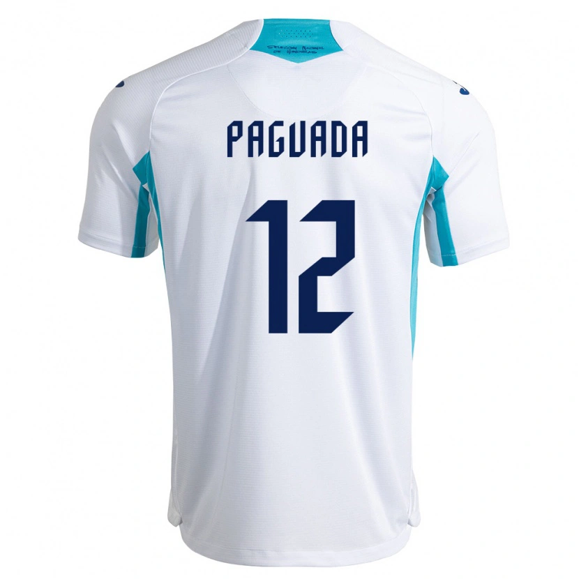 Danxen Kid Honduras Daniel Paguada #12 White Blue Sky Blue Home Jersey 26-28 T-Shirt