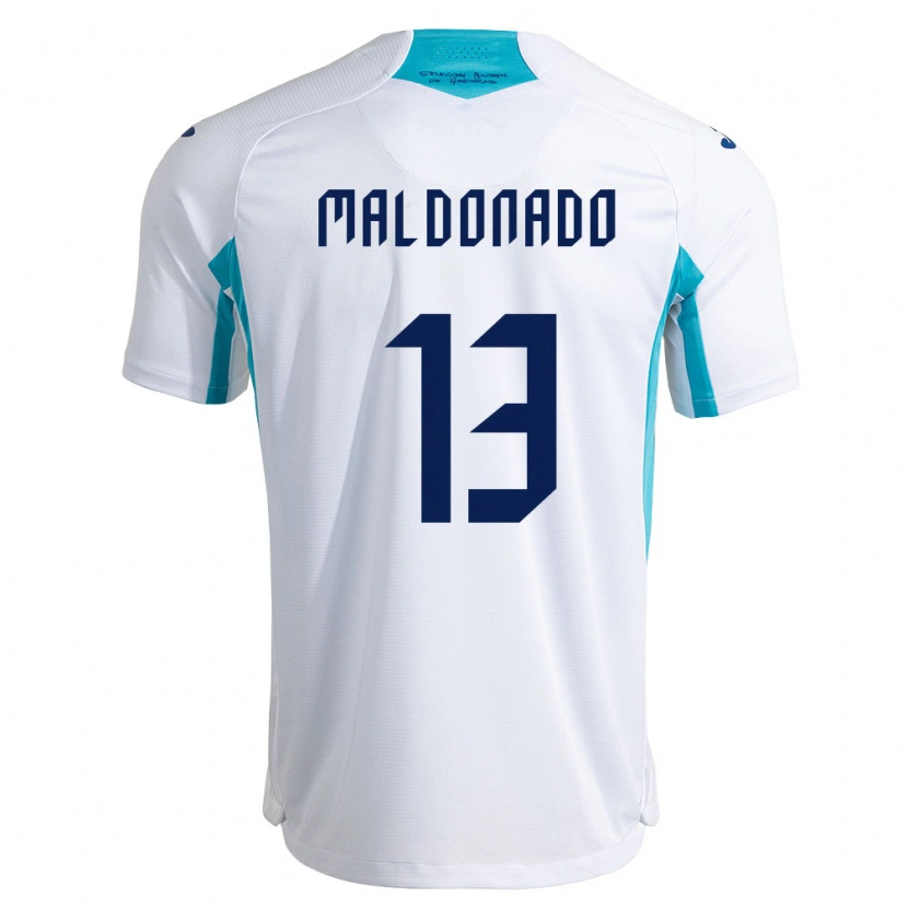 Danxen Kid Honduras Edwin Maldonado #13 White Blue Sky Blue Home Jersey 26-28 T-Shirt