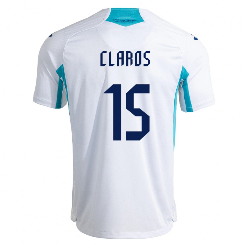 Danxen Kid Honduras Jonathan Claros #15 White Blue Sky Blue Home Jersey 26-28 T-Shirt