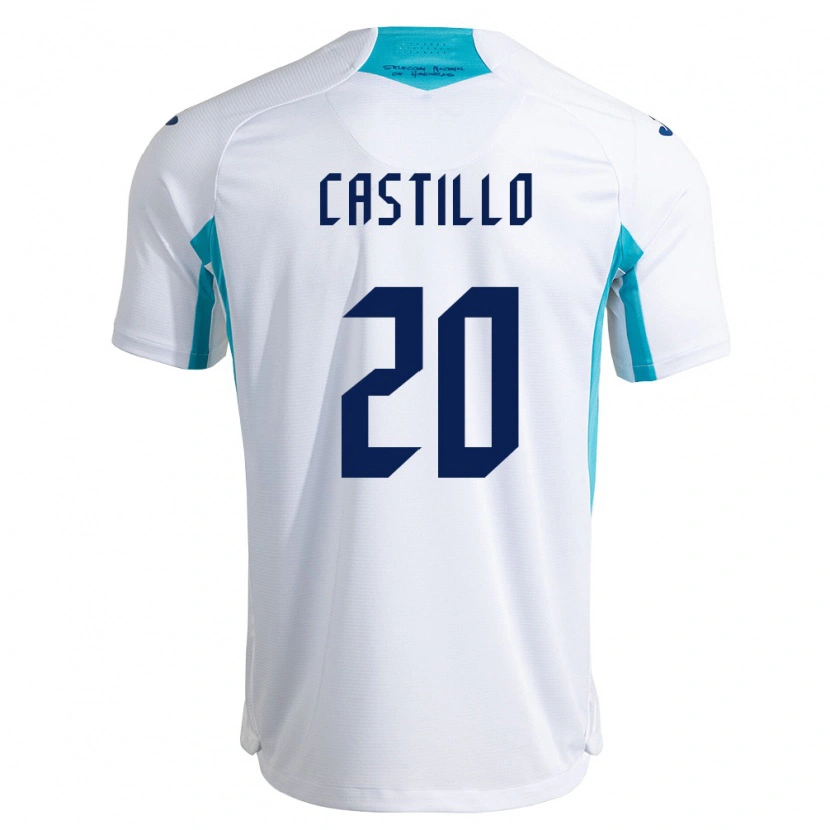 Danxen Kid Honduras Nelson Castillo #20 White Blue Sky Blue Home Jersey 26-28 T-Shirt