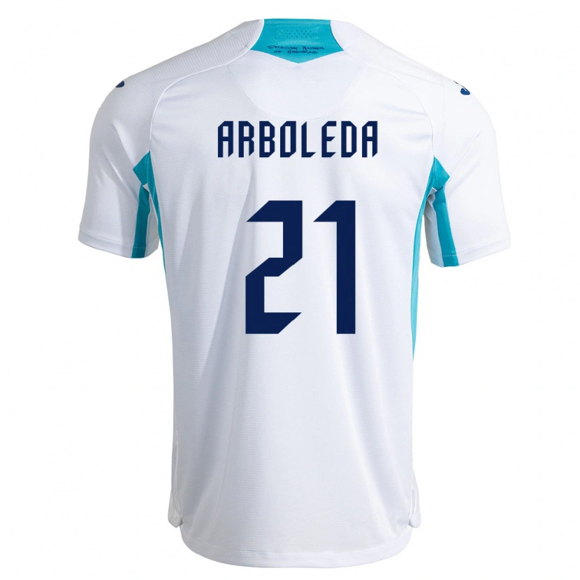 Danxen Kid Honduras Yustin Arboleda #21 White Blue Sky Blue Home Jersey 26-28 T-Shirt