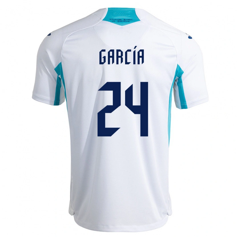 Danxen Kid Honduras Raul García #24 White Blue Sky Blue Home Jersey 26-28 T-Shirt