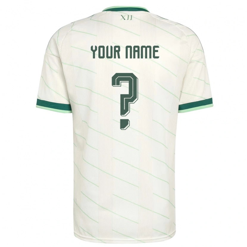 Danxen Kid Northern Ireland Your Name #0 White Green Away Jersey 26-28 T-Shirt