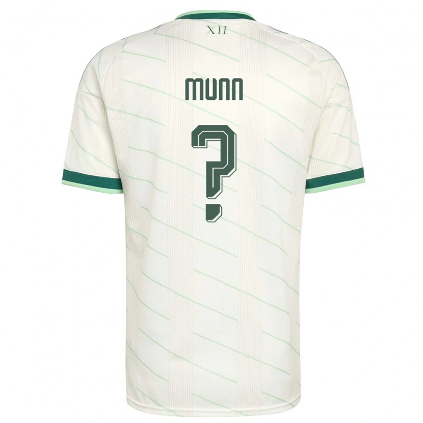Danxen Kid Northern Ireland Mason Munn #0 White Green Away Jersey 26-28 T-Shirt