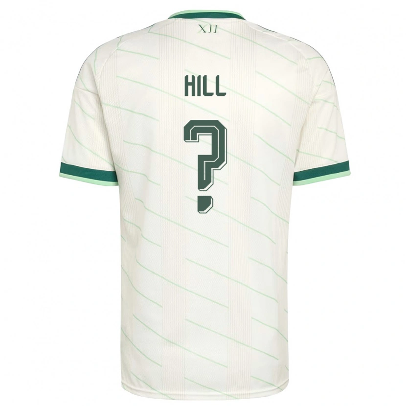 Danxen Kid Northern Ireland Tom Hill #0 White Green Away Jersey 26-28 T-Shirt