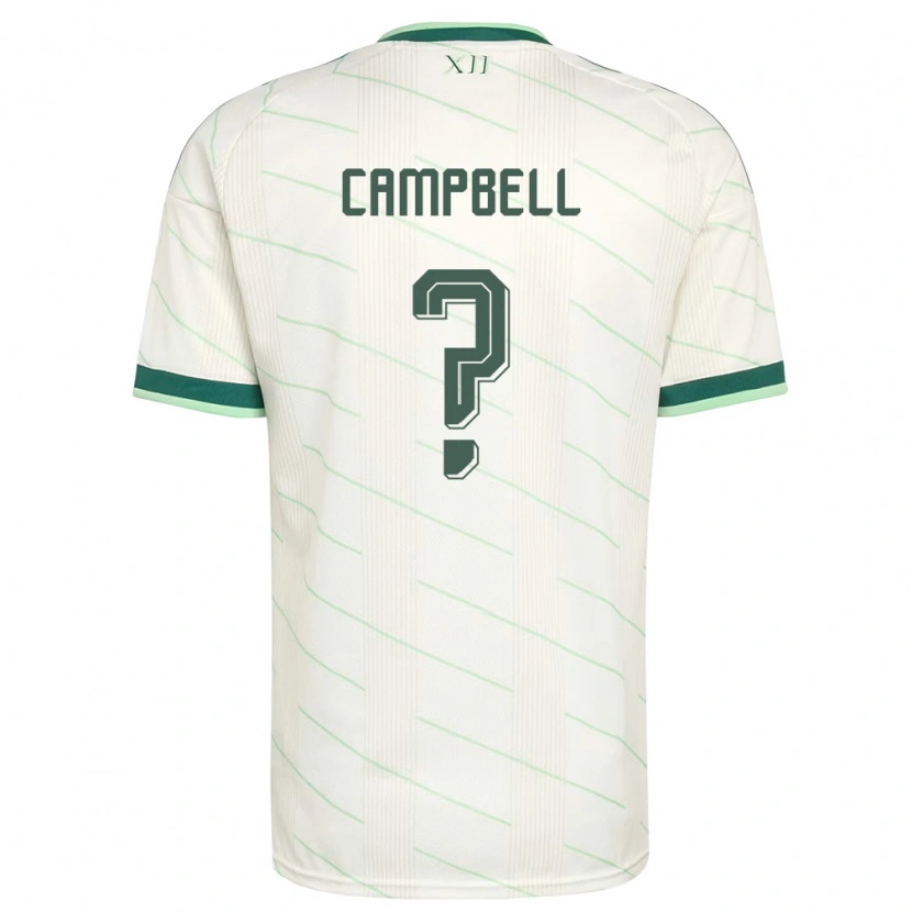 Danxen Kid Northern Ireland Charlie Campbell #0 White Green Away Jersey 26-28 T-Shirt
