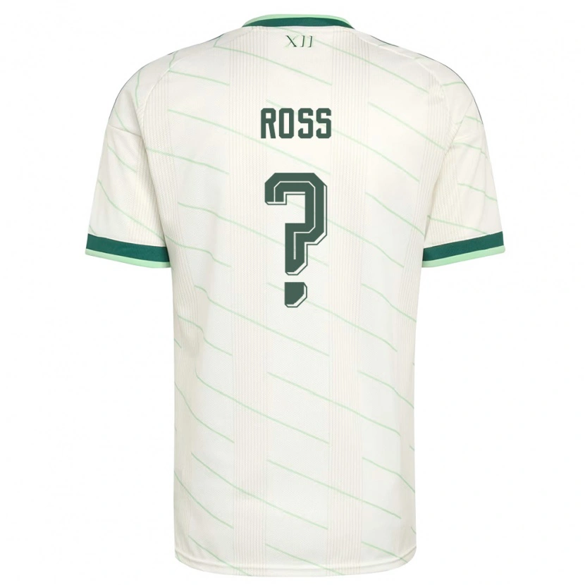 Danxen Kid Northern Ireland Finlay Ross #0 White Green Away Jersey 26-28 T-Shirt