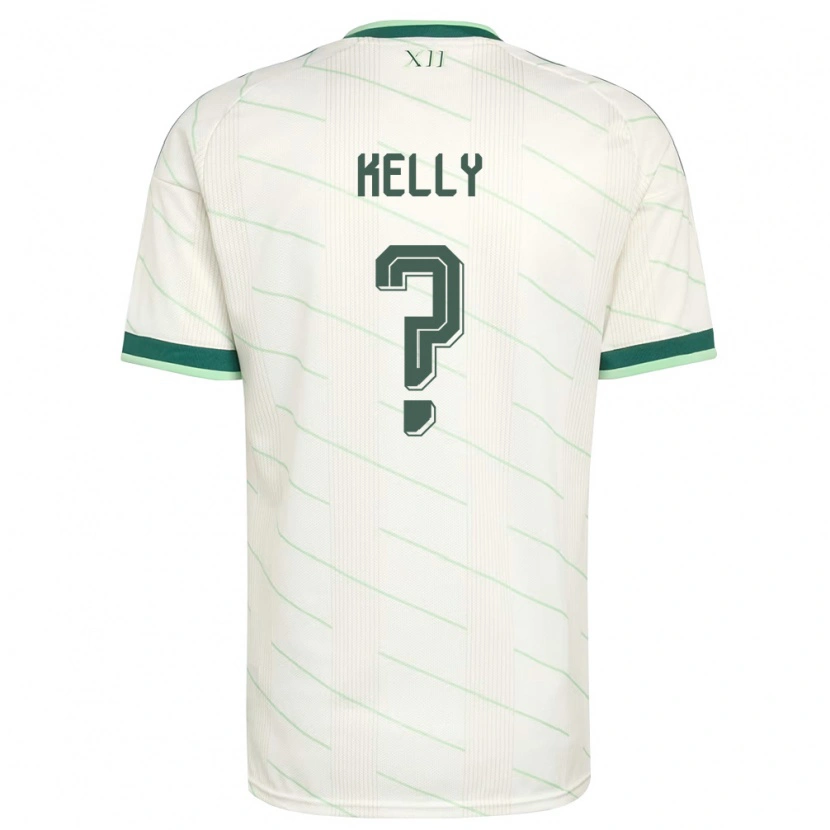 Danxen Kid Northern Ireland Liam Kelly #0 White Green Away Jersey 26-28 T-Shirt