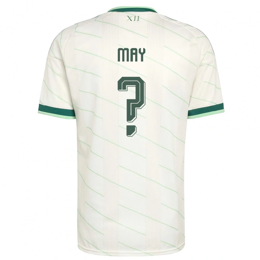 Danxen Kid Northern Ireland Jack May #0 White Green Away Jersey 26-28 T-Shirt