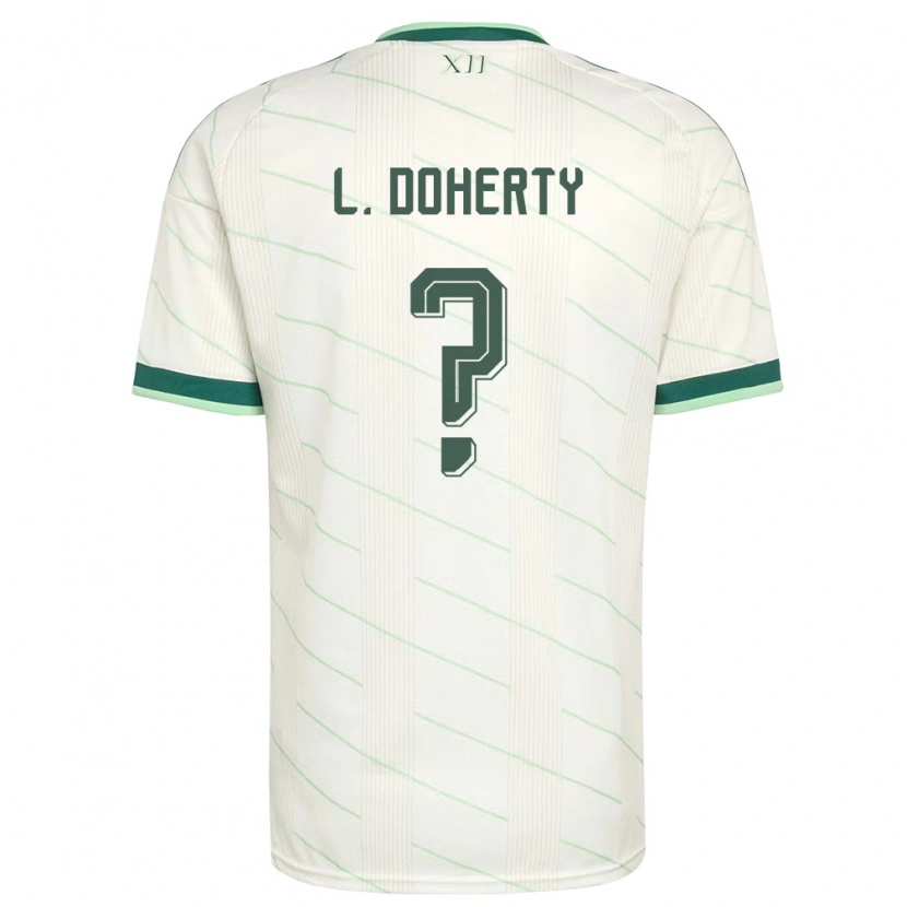 Danxen Kid Northern Ireland Lukas Doherty #0 White Green Away Jersey 26-28 T-Shirt