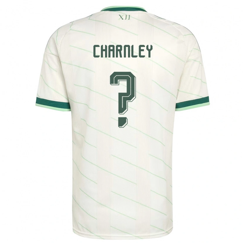 Danxen Kid Northern Ireland Jayden Charnley #0 White Green Away Jersey 26-28 T-Shirt