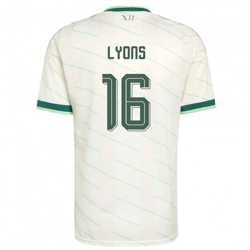 Danxen Kid Northern Ireland Brad Lyons #16 White Green Away Jersey 26-28 T-Shirt