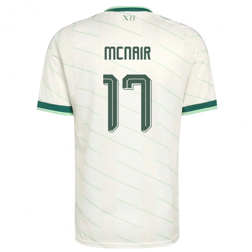 Danxen Kid Northern Ireland Paddy Mcnair #17 White Green Away Jersey 26-28 T-Shirt