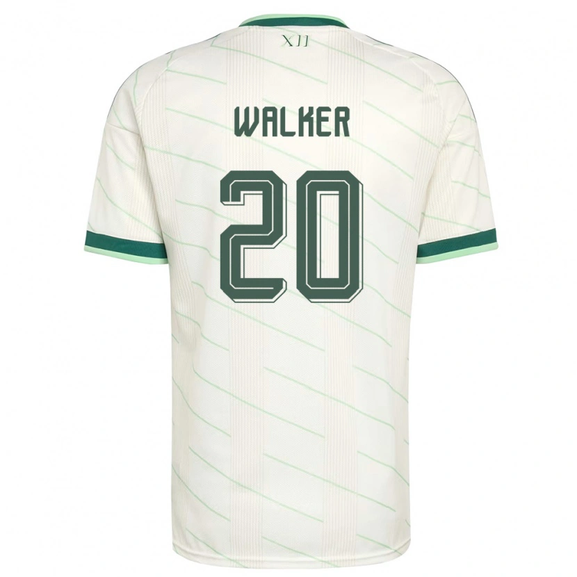 Danxen Kid Northern Ireland Coist Walker #20 White Green Away Jersey 26-28 T-Shirt