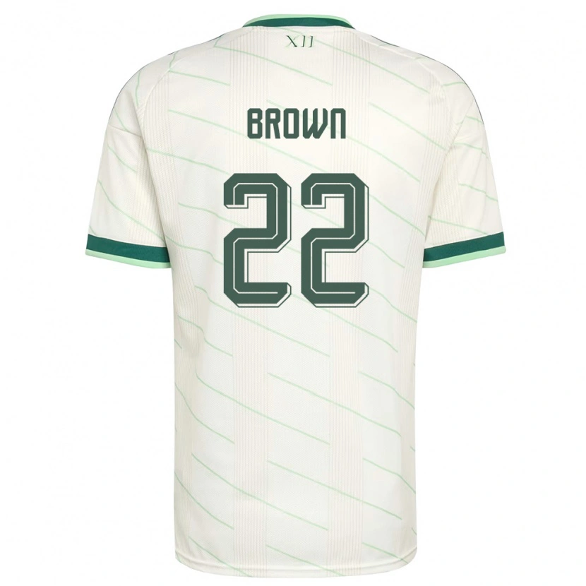Danxen Kid Northern Ireland Ciaron Brown #22 White Green Away Jersey 26-28 T-Shirt