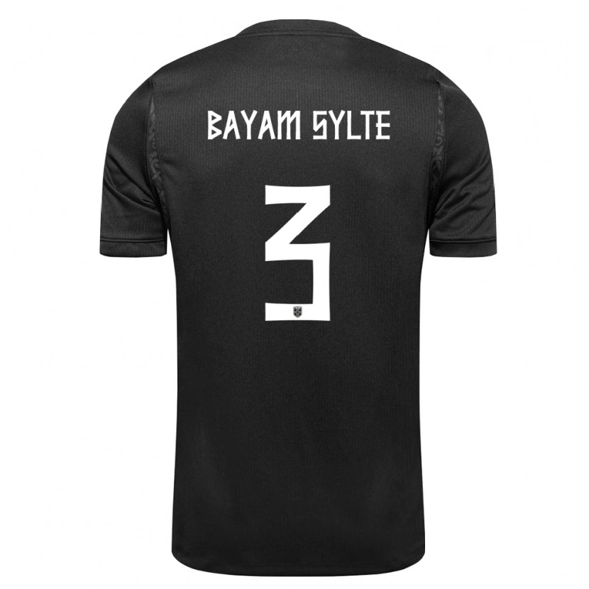 Danxen Kid Norway Daniel Bayam Sylte #3 Black Away Jersey 26-28 T-Shirt