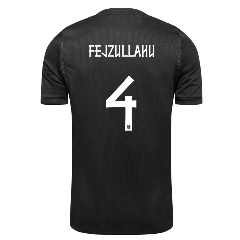 Danxen Kid Norway Arigon Fejzullahu #4 Black Away Jersey 26-28 T-Shirt