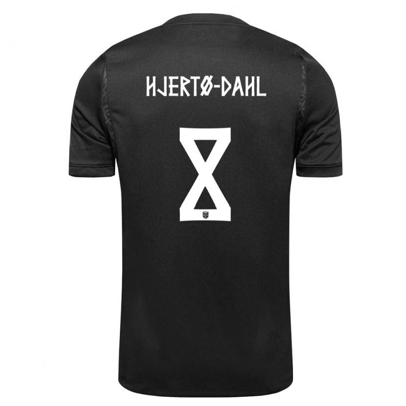 Danxen Kid Norway Jens Hjertø-Dahl #8 Black Away Jersey 26-28 T-Shirt