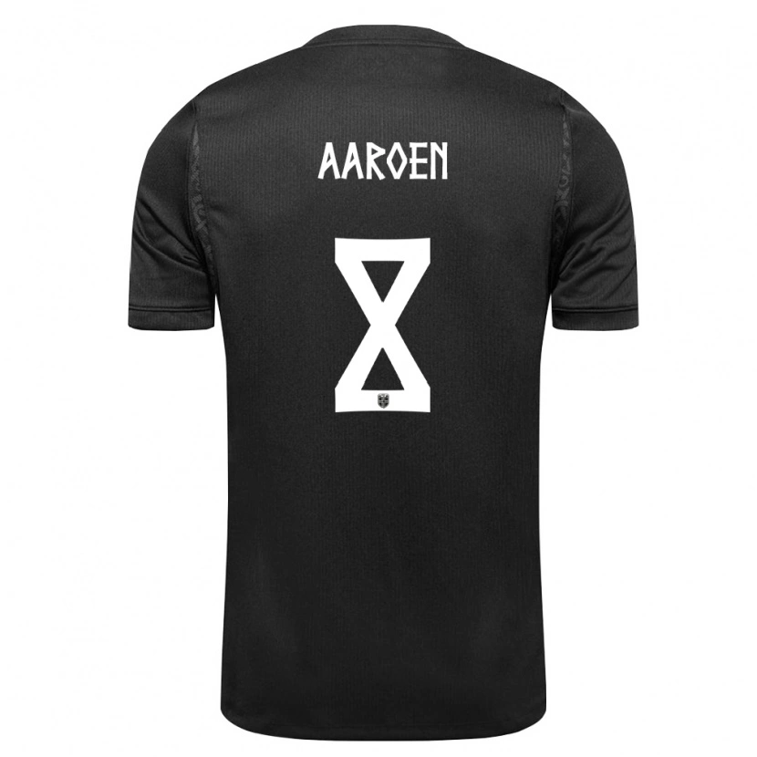 Danxen Kid Norway Isak Hansen-Aarøen #8 Black Away Jersey 26-28 T-Shirt