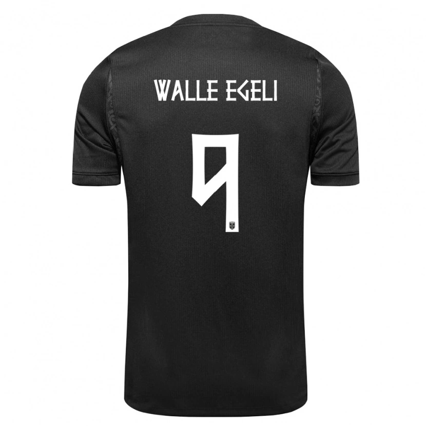 Danxen Kid Norway Sindre Walle Egeli #9 Black Away Jersey 26-28 T-Shirt