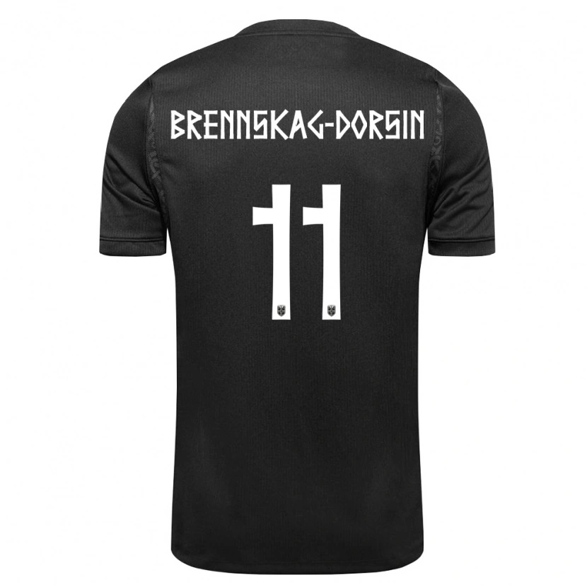 Danxen Kid Norway Leo Dorsin #11 Black Away Jersey 26-28 T-Shirt