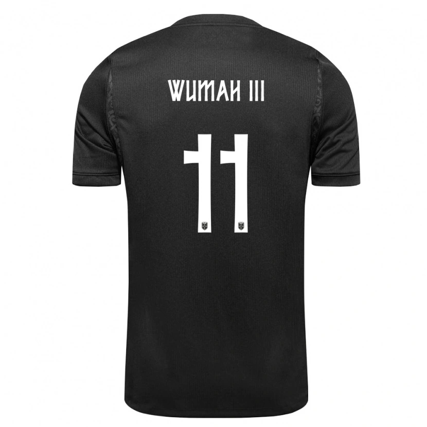 Danxen Kid Norway Edward Wumah Iii #11 Black Away Jersey 26-28 T-Shirt