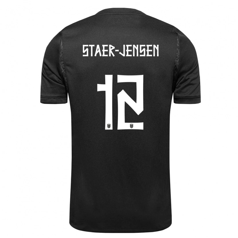 Danxen Kid Norway Magnus Stær-Jensen #12 Black Away Jersey 26-28 T-Shirt