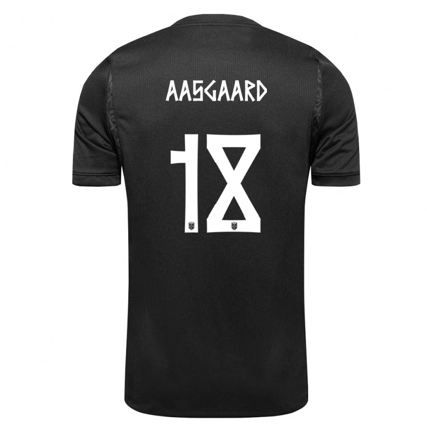 Danxen Kid Norway Thelo Aasgaard #18 Black Away Jersey 26-28 T-Shirt