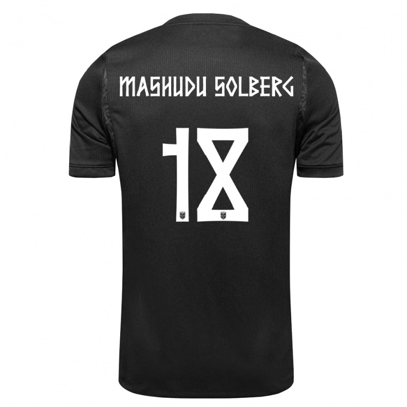 Danxen Kid Norway Mathias Mashudu Solberg #18 Black Away Jersey 26-28 T-Shirt