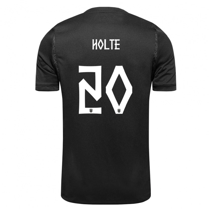 Danxen Kid Norway Magnus Holte #20 Black Away Jersey 26-28 T-Shirt