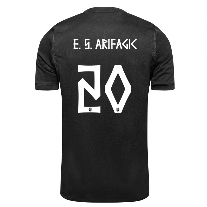 Danxen Kid Norway Elias Samuelsen Arifagic #20 Black Away Jersey 26-28 T-Shirt