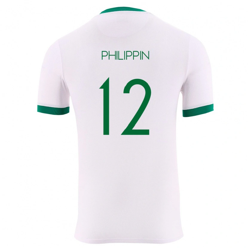 Danxen Kid Bolivia Adrien Philippin #12 White Green Red Away Jersey 26-28 T-Shirt
